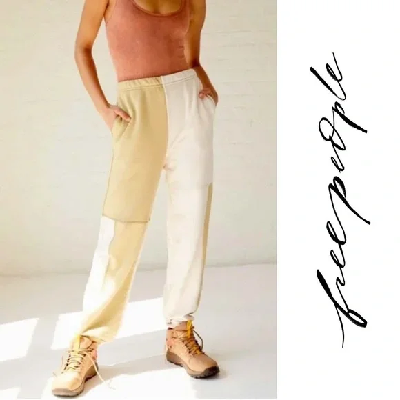 Free People Patched-Up Pants - Picture 1 of 8